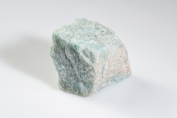 Natural Amazonite Gemstone Displaying Its Unique Coloration and Texture
