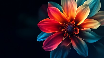 Obraz premium Nature’s Vibrant Bloom Colors Creating Stunning Floral Beauty Captivating Art