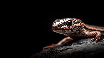 Fototapeta premium Close-up of a Lizard on a Rock