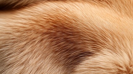 Close-up of golden fur texture
