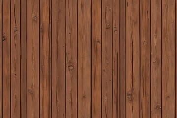 Fototapeta premium Vertical brown wooden plank texture with natural knot details