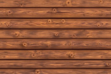 Obraz premium Seamless wooden log texture with natural brown tones and knotted details