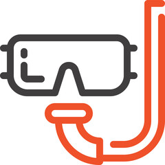 swimming mask icon