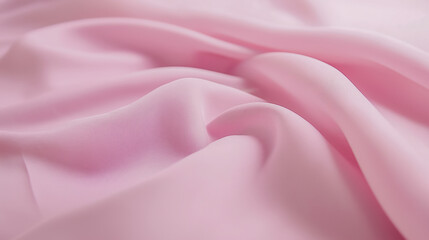Obraz premium Silk glistens as soft pink waves cascade, embodying elegance and texture perfect for fashion, decor, or artistic creations.