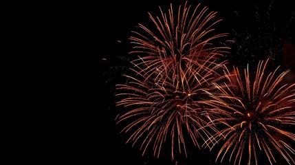 Obraz premium Fireworks background holidays concept.