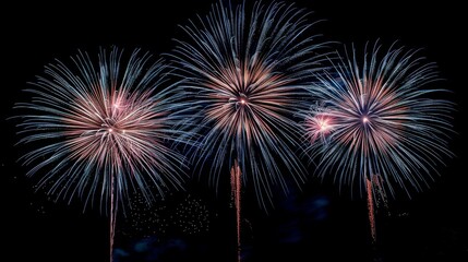 Fireworks background holidays concept.