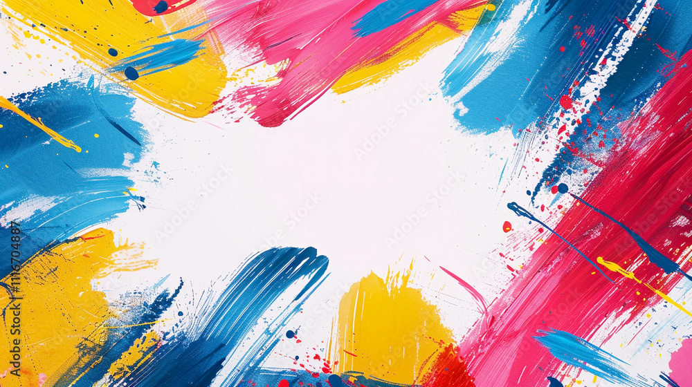 Poster vibrant colors dance across a canvas, creating a stunning display of artistic expression
