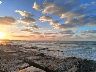 Obraz premium sunset over the sea