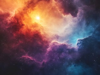 Obraz premium Mesmerizing abstract image featuring swirling golden particles in a spiral formation, evoking cosmic energy and dynamic motion against a dark background