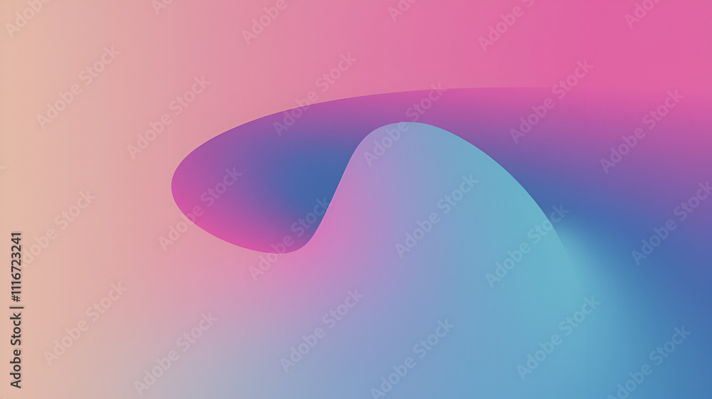 Aufkleber abstract gradient background with fluid shapes
