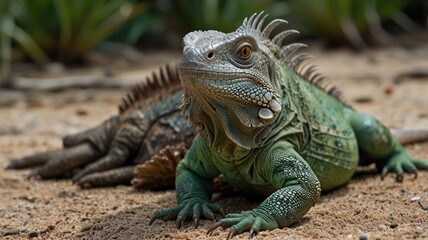Fototapeta premium Iguana Portrait