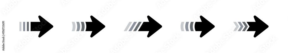 Poster arrow icon set. arrow. cursor. collection different arrows sign. flat style arrows icons. simple arr