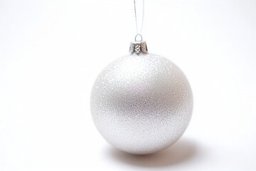 silver christmas ball