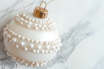 silver christmas ball