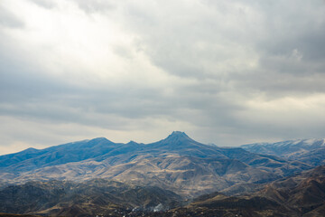 Beautiful, natural view of rocky mountains