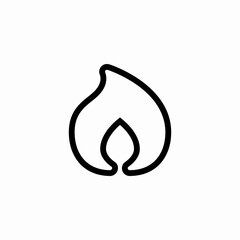 fire flame icon sign vector