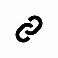 Fototapeta premium link chain icon sign vector