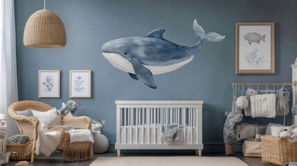 Whale-Themed Nursery Decor