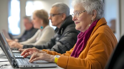 Older Adults Engaged in a Collaborative Coding Class