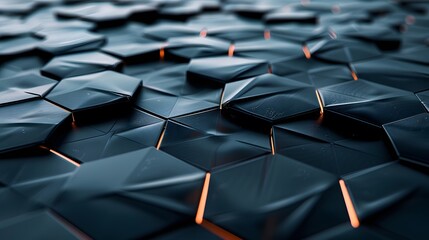 Obraz premium Abstract 3D background with colorful wooden cubes arranged in a gradient pattern, creating a vibrant and textured visual effect.