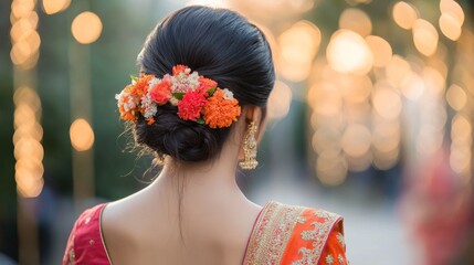 Traditional Indian Wedding Hairstyle