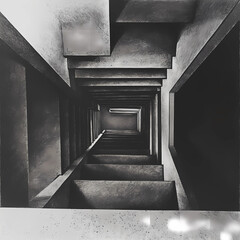 Exciting Perspective: Sliding Down an Auburn Stair Rail