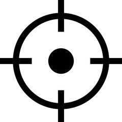Fototapeta premium Destination target icon. Aim sniper shoot icon - Focus icon