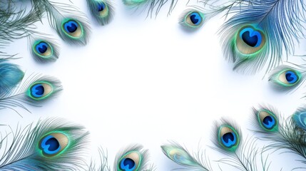 Obraz premium Peacock Feather Frame