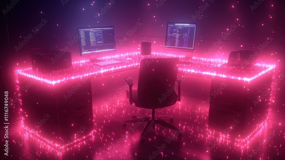 Poster ai-powered workspaces connected workspaces one main object high quality very detailed professional i