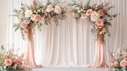 Elegant Floral Wedding Arch