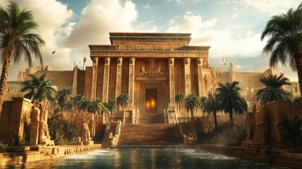 Obraz premium Ancient Temple Majesty