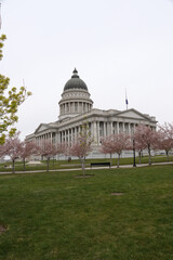 Administrative building in the city center and parking