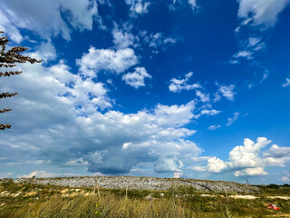 A very large-scale landfill against the sky. Ecological disaster