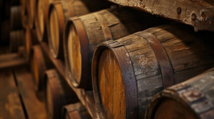 In the 19th century wooden barrels were often used to transport grain by sea providing a durable and relatively secure od of storage during long journeys.