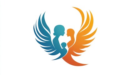 Obraz premium Phoenix Vector Logo Design Isolated on a White Background