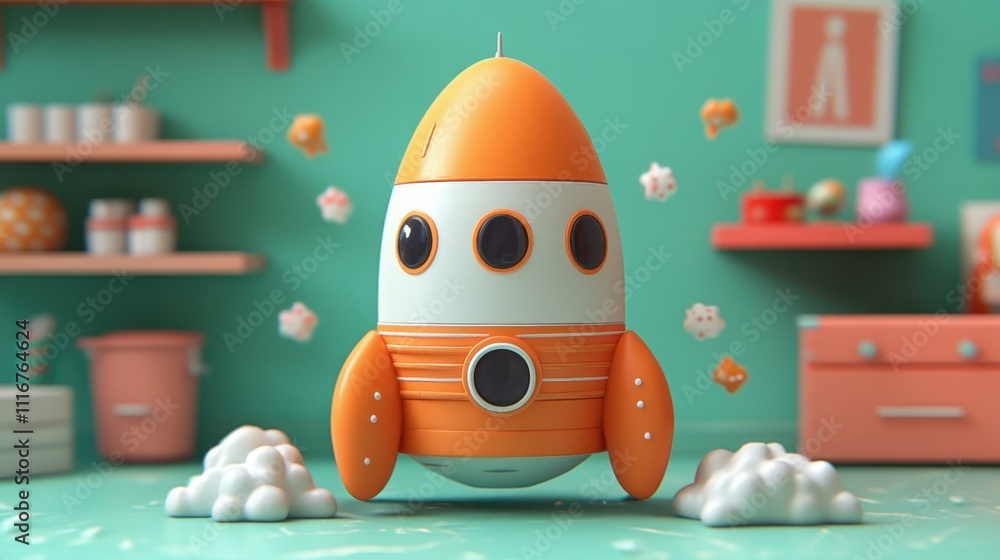 Poster creative workspaces playful elements one main object high quality very detailed professional image
