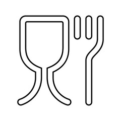 raw meat warning food safety line icon vector. raw meat warning food safety sign. isolated contour symbol black illustration