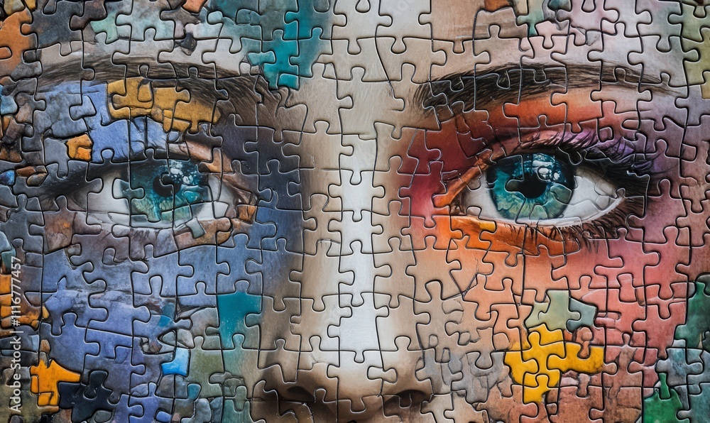 Poster it illustrates the interconnectedness and complexity of the human mind and thoughts through the use 