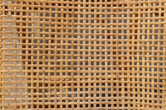 Abstract shapes, patterns and textures of woven rattan chairs. Natural patterns and shapes background