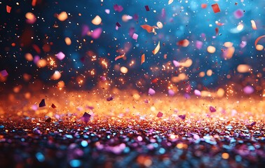 Close-Up of Colorful Confetti.