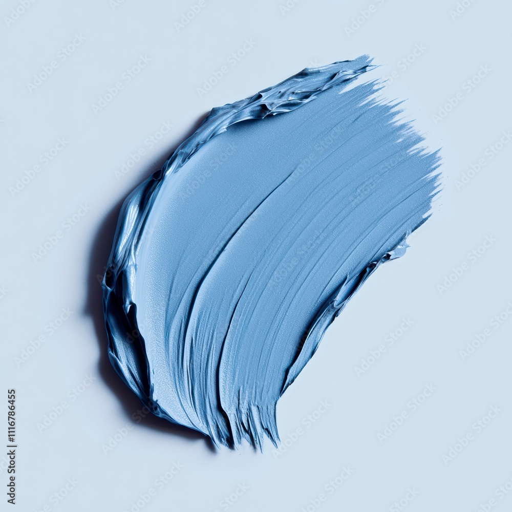 Poster artistic expression of soft blue paint on a smooth background creates tranquil vibes