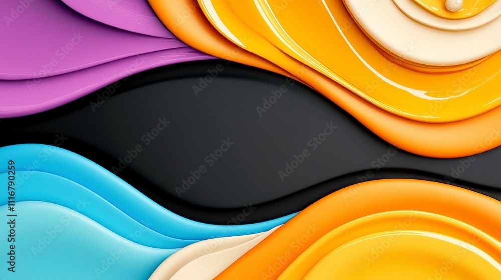 Poster vibrant swirls of color create a mesmerizing background design for artistic expression