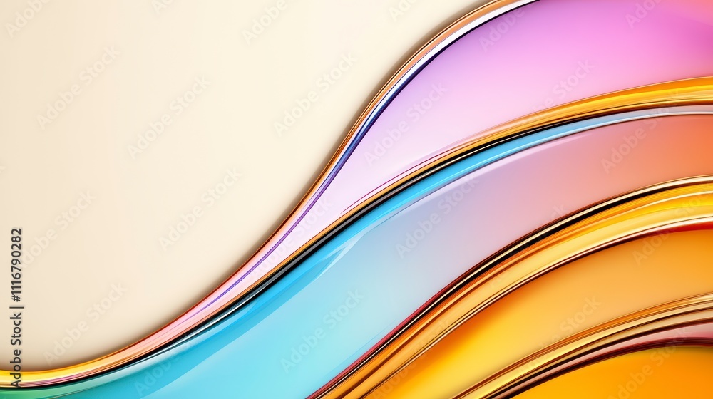 Poster vibrant fluid lines create a mesmerizing backdrop for artistic expression and design