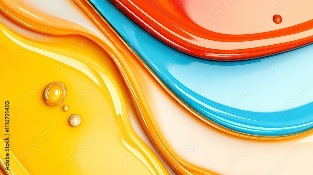 Aufkleber vibrant swirls of color create a dynamic backdrop for creative inspiration and design exploration