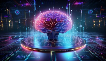 Obraz premium Seamless integration of AI into daily life. 