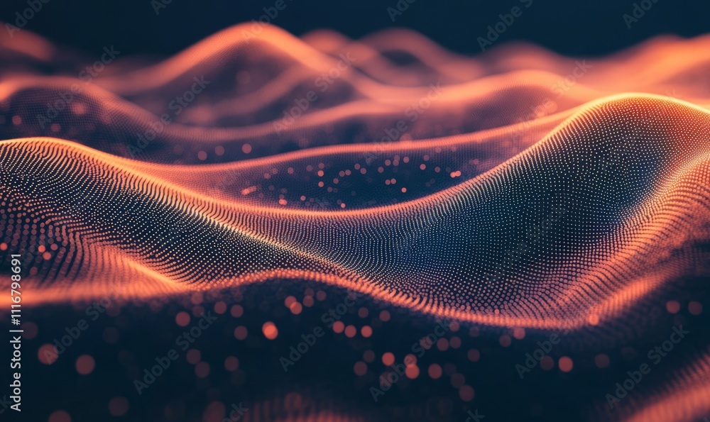 Poster lines and dots depict rejuvenation techniques in an abstract way. stock image