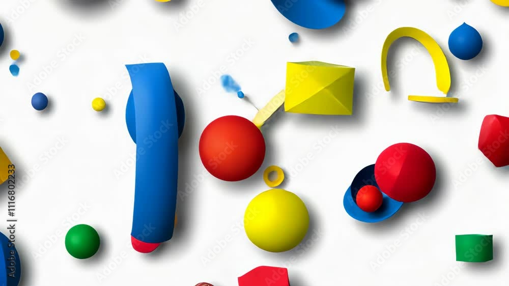 Aufkleber explore a vibrant abstract line pattern, blending modern design with playful cartoon textures for a 