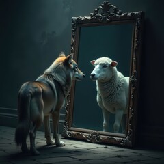 Wolf Reflecting as a Sheep in the Mirror: Identity and Perception