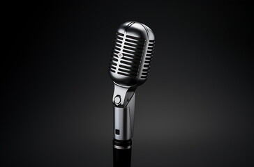 Fototapeta premium a choir microphone, generative ai