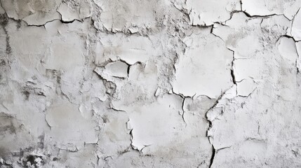 Obraz premium Smooth plaster wall with subtle cracks and chipped paint, realistic texture 